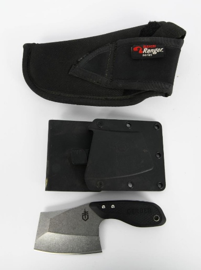 Gerber Tri-Tip Mini Cleaver Black Stonewashed