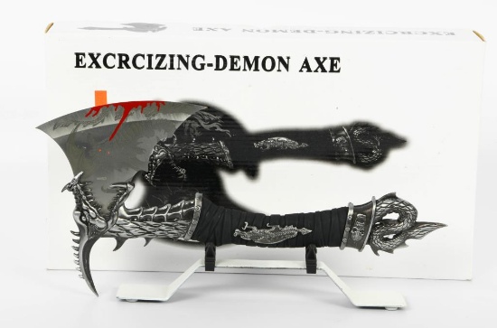 New In the Box Excrcizing Demon Fantasy Axe