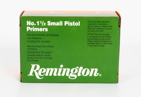 2000 Ct Of Remington # 1 1/2 Small Pistol Primers