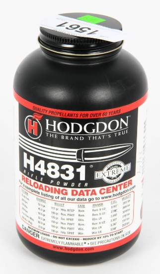 1 LB of Hodgdon H4831 Rifle Powder