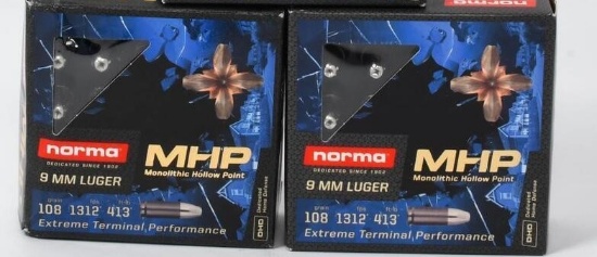 40 Rounds Of Norma MHP 9mm Luger Ammunition
