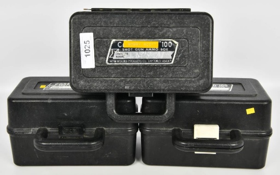 Lot of 3 MTM Case Guard 20 Gauge Shotshell Boxes