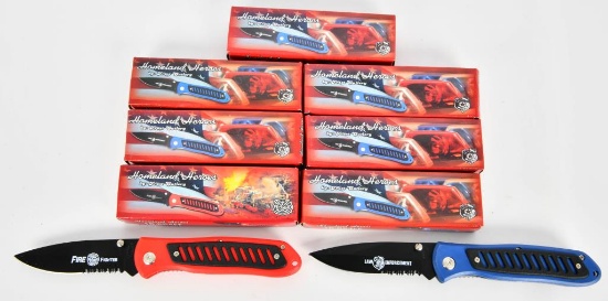 Lot of 7 New Frost Cutlery Homeland Heroes Knives