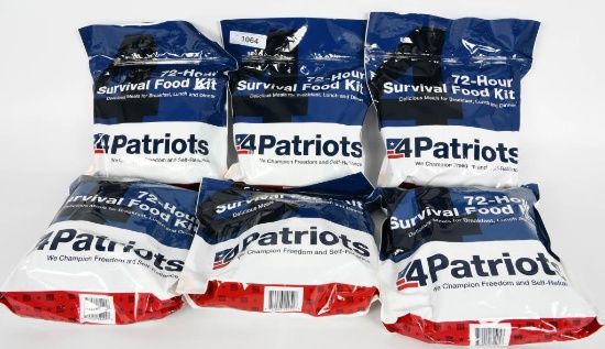 6 Packs of 4Patriots 72-Hour Survival Food Kits