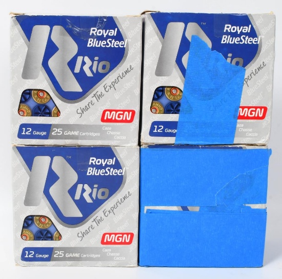 100 Rounds Of Royal Bluesteel 12 Ga Shotshells