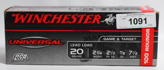 100 Rds Of Winchester Universal 20 Ga Shotshells