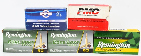 100 Rounds Of .243 Win Ammunition