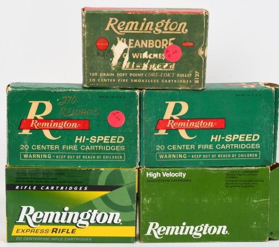 40 Rds of .270 Win & 60 Ct Of Empty Brass Casings