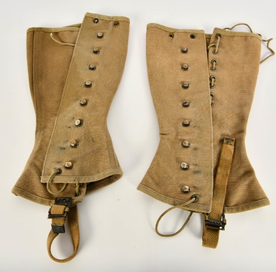 Military Canvas Spats Gaiters Boot Covers