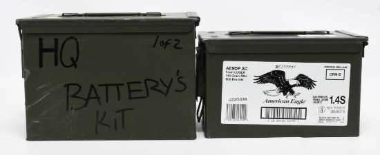 2 Heavy Duty Metal Ammunition Cans