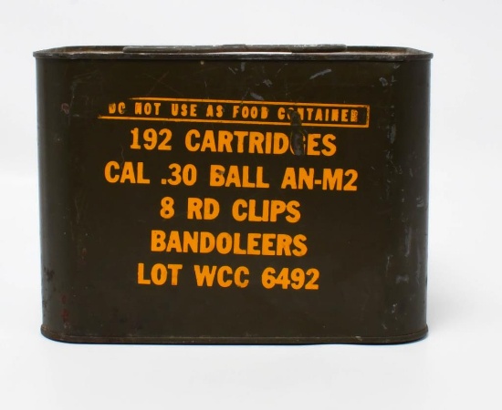 192 Rd Sealed Spam Can Of .30-06 AN-M2 Ammo