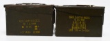 2 Heavy Duty Metal Ammunition Cans