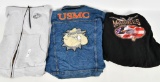 USMC Semper Fi Jean Jacket & 2 Sweatshirts