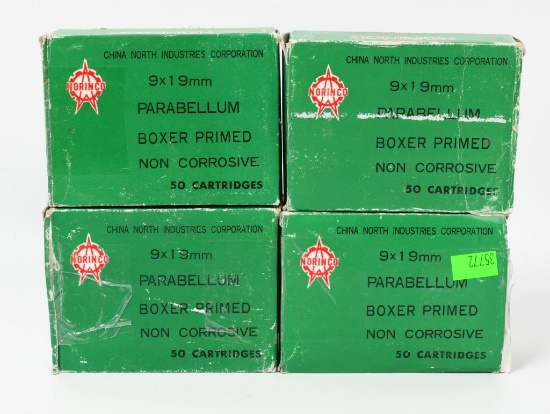 200 Rounds of Norinco 9x19 Parabellum Ammo