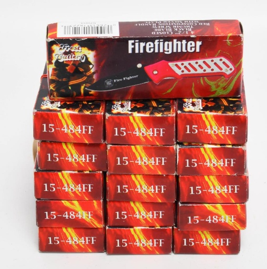 16 New In Box Frost Cutlery Firefighter Knives
