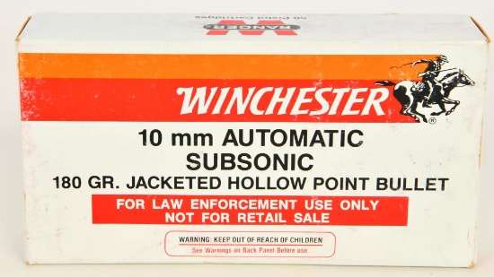 50 Rounds Of Winchester 10mm Subsonic Ammo