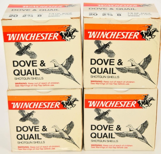 100 Rounds of Winchester 20 Gauge Dove & Quail
