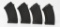 4 Umarked 10 Round AK-47 Plastic Magazines