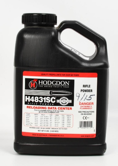 8 LBS Of Hodgdon H4831SC Rifle Gun Powder