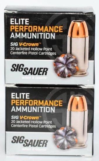 60 Rounds Sig Sauer .45 Colt Defense Ammunition