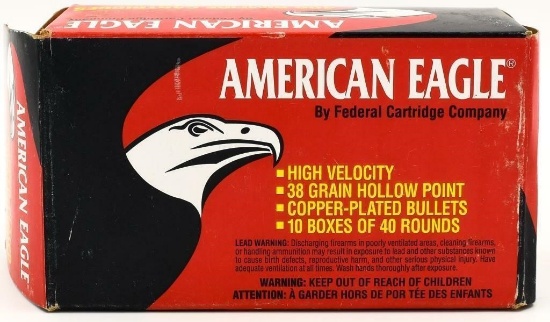 400 Rounds Federal American Eagle .22 LR Ammo