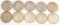 10 Morgan Silver Dollar Coins