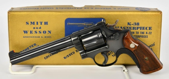 Clean Smith & Wesson K-38 Masterpiece Revolver .38