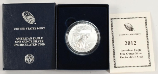 Uncirculated American Eagle 1 Oz Silver Coin