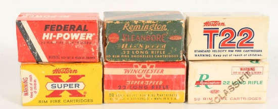 6 Collector Box of .22 LR & .22 Long Ammunition