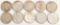 10 Liberty Silver Peace Dollar Coins