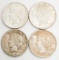 4 Liberty Silver Peace Dollar Coins