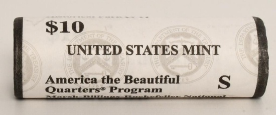 Full Roll Of United States Mint Quarters