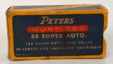 50 Rounds of Peter's .38 Super Auto Ammunition