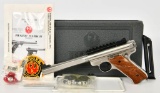 Stainless Ruger Competition Target Slabside Pistol