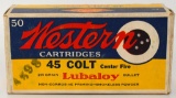 Collector Box of Western .45 Colt Cartridges
