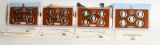 4 Sets Of United States Mint Proof Quarter Sets