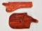 2 Unmarked Leather Holsters