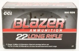 500 Rounds Of CCI Blazer .22 LR Ammunition