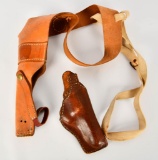 1 Leather Shoulder Holster & 1 Holster