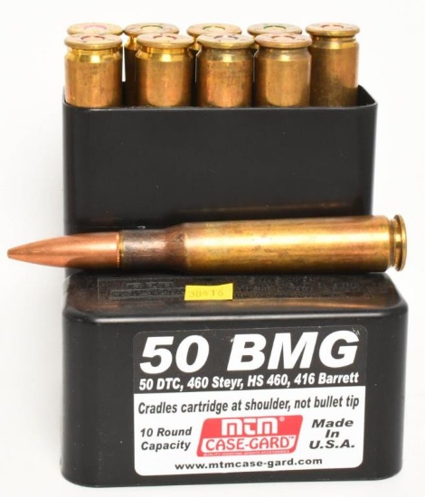 10 Rounds of .50 BMG Ammunition