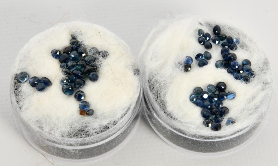Lot of 1mm blue sapphire round Stones