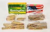 64 Rounds Of Mixed Ammo & Empty Brass Casings