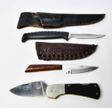 2 Mini Knives With 1 Folding Pocket Knife