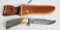 Vintage Morseth Custom Stag Knife W/ Sheath