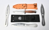 Camillus Fighting Knife and S&W Throwning Knives