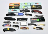Large Lot of Various Branded Folding Pocket Knifes