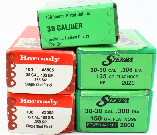 500 Count Of .30-30, .38 & .35 Cal Bullet Tips