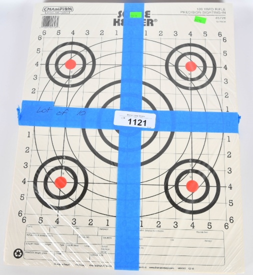10 PKs Champion 100 YD Precision Paper Targets