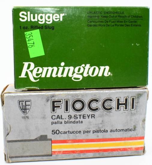 23 Rounds Of 9mm Steyr & 12 Ga Sluggers
