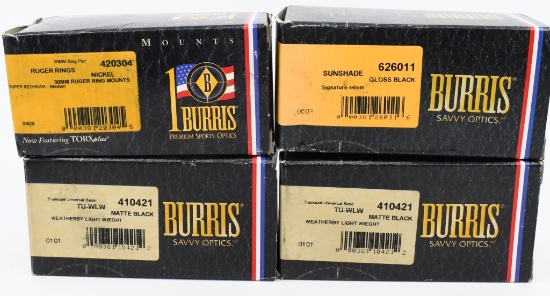 New in the Box Burris Scope Bases & Shades